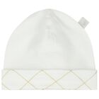 Baby Boys White & Gold Logo Babygrow Gift Set, 1, hi-res