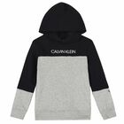 Boys Grey & Black Logo Tracksuit, 1, hi-res