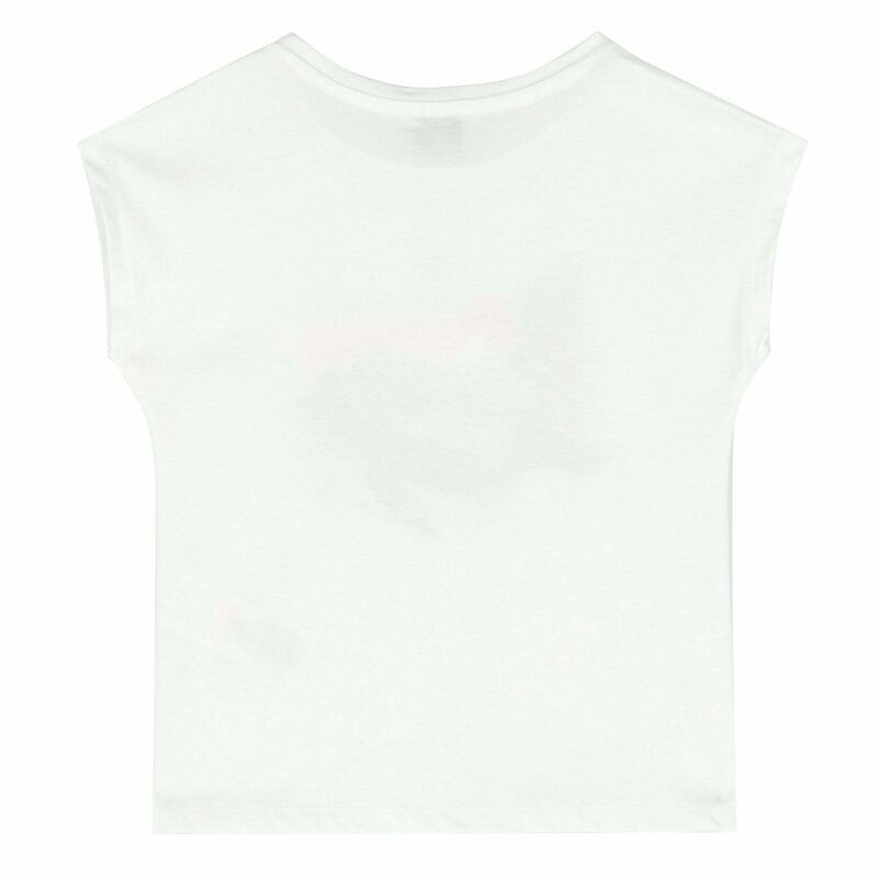 Girls White Logo T-Shirt, 1, hi-res image number null