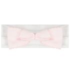Baby Girls White & Pink Bow Headband, 1, hi-res