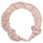 Girls Pink Lavinia Beaded Headband, 1, hi-res