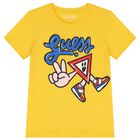 Boys Yellow Logo T-Shirt, 2, hi-res