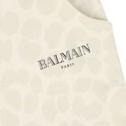 Girls Beige Logo Shorts, 1, hi-res