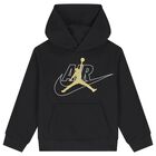 Boys Black Jordan Logo Hooded Top, 1, hi-res