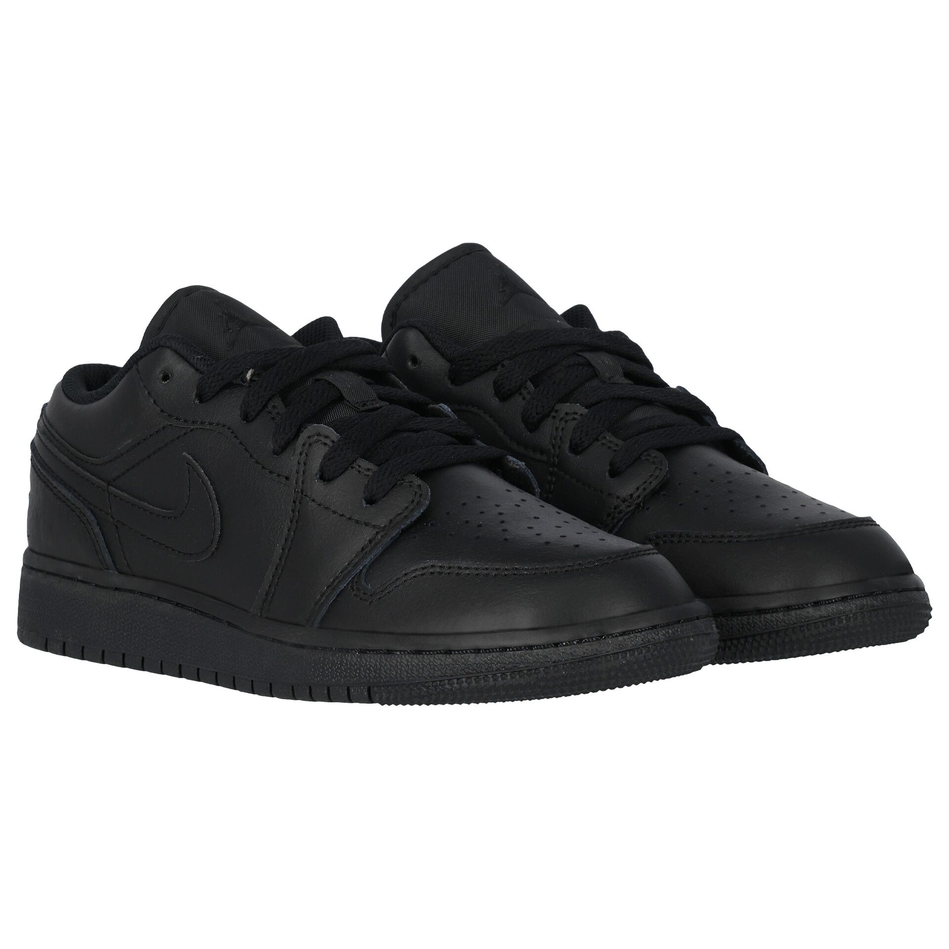 Nike Kids Black Air Jordan 1 Low Trainers Junior Couture UK