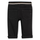 Younger Boys Black Denim Jeans, 1, hi-res