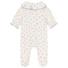 Baby Girls Ivory Floral Babygrow, 1, hi-res