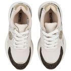 Girls Ivory Logo Trainers, 1, hi-res