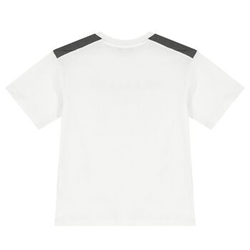 White & Black Logo T-Shirt