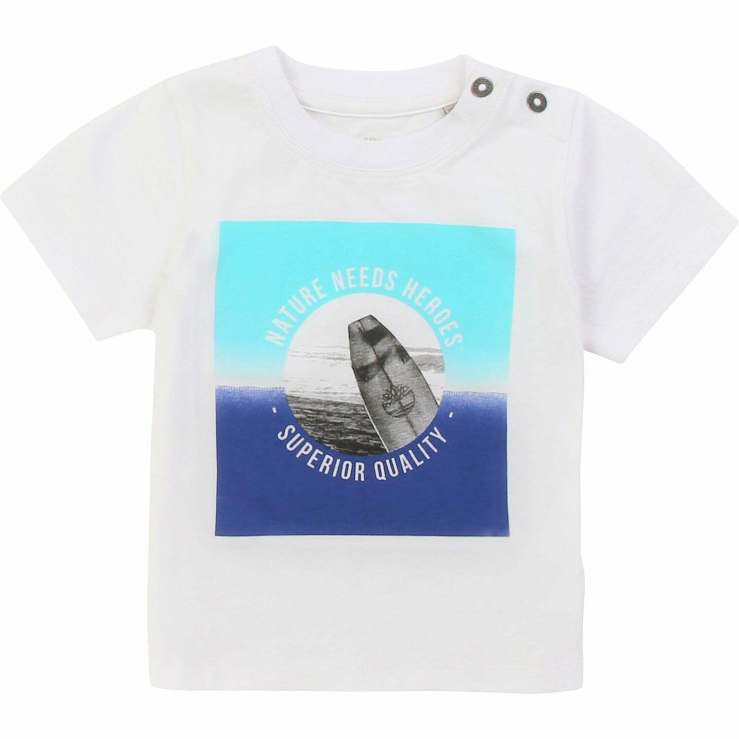 Younger Boys White T-Shirt, 1, hi-res image number null