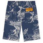 Boys Vacation Print Shorts, 1, hi-res
