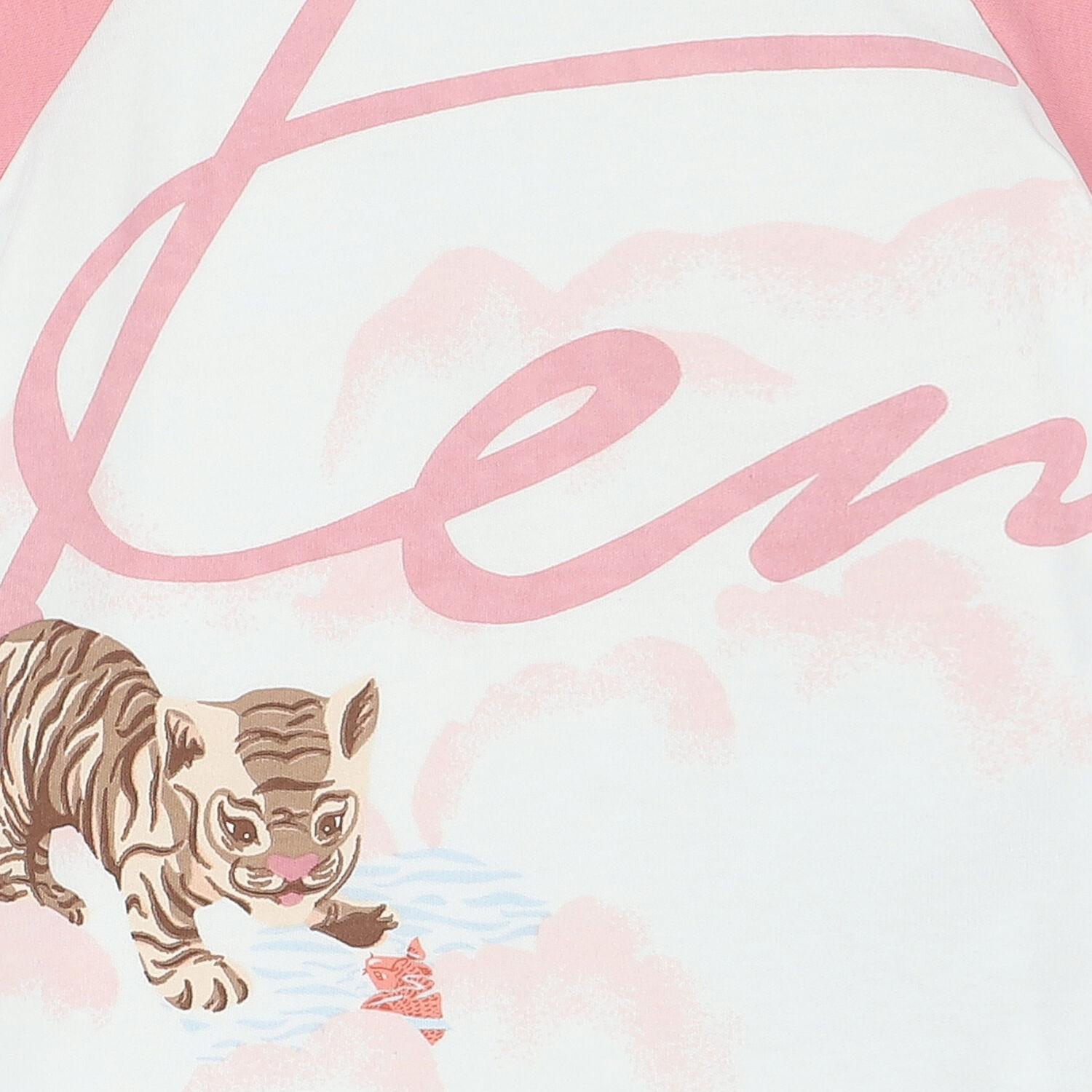 Baby Girls White & Pink Logo Romper, 1, hi-res