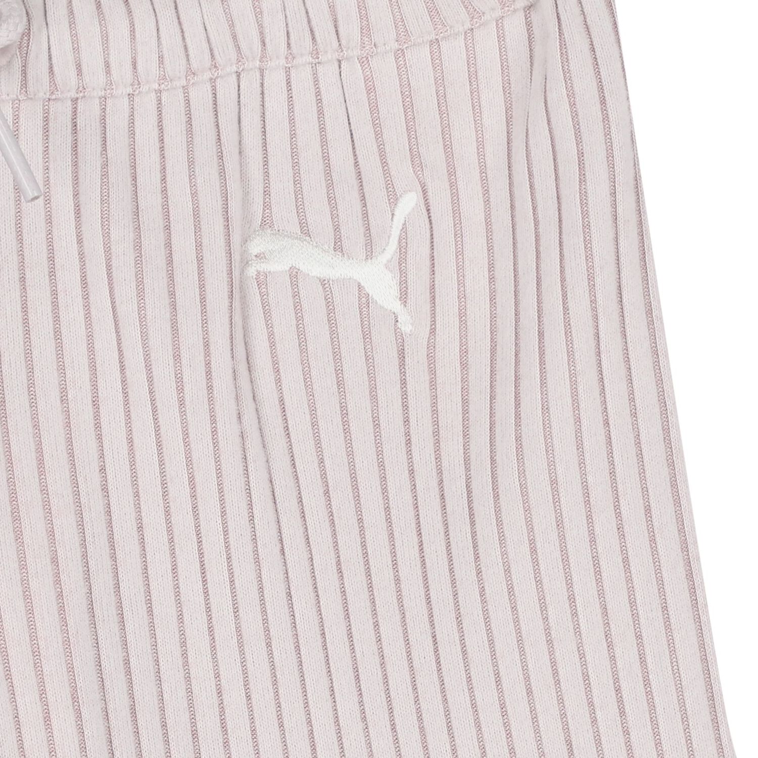 Girls Pink Ribbed Wide Leg Trousers, 1, hi-res