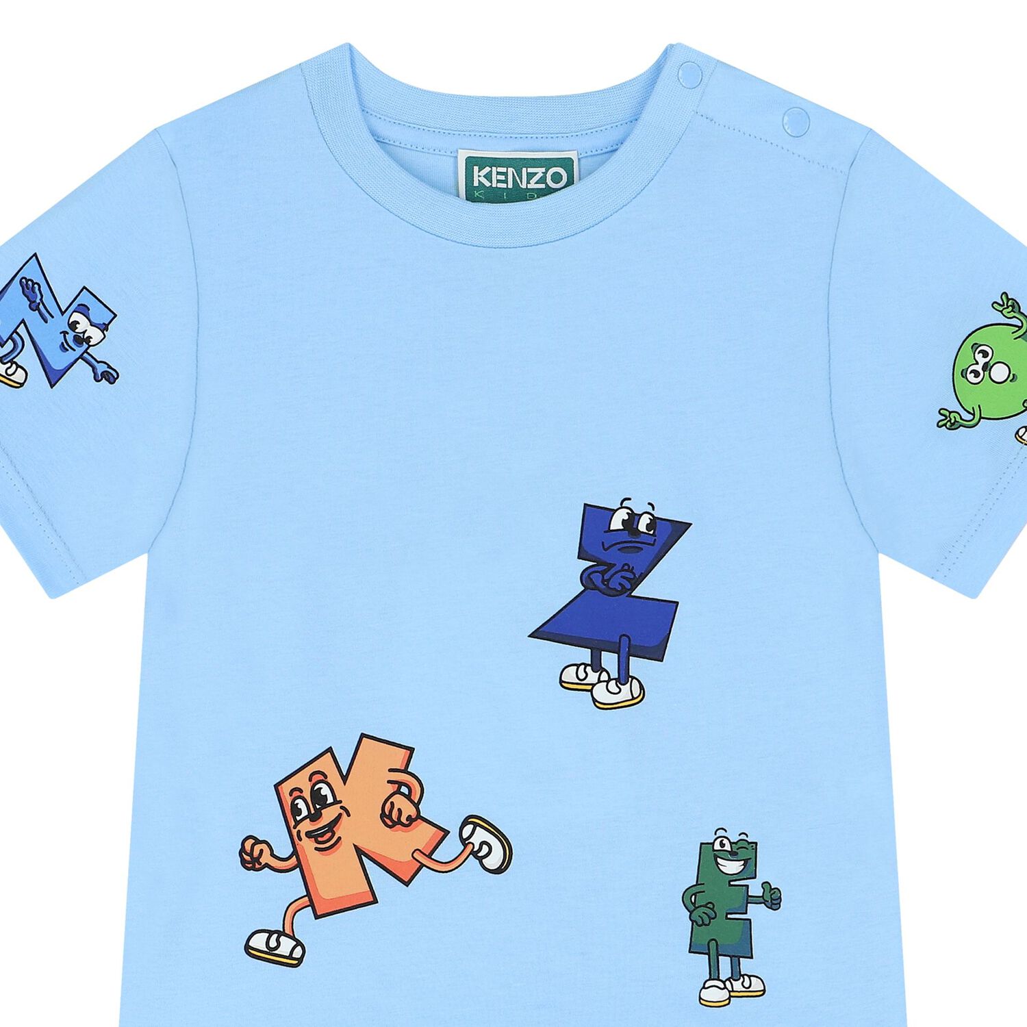 Younger Boys Blue Logo T-Shirt, 1, hi-res