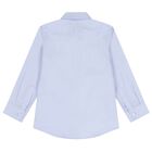 Boys Blue & White Logo Shirt, 1, hi-res