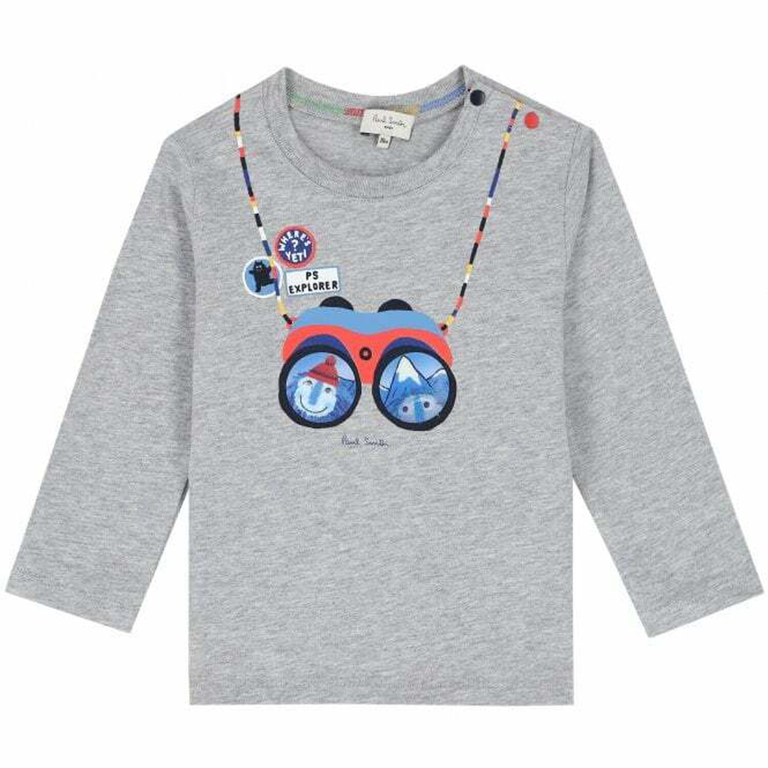 Younger Boys Grey Logo Top , 1, hi-res image number null