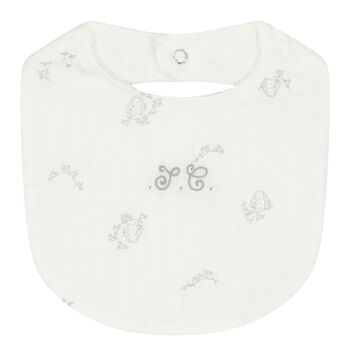 Ivory Rabbit Bib