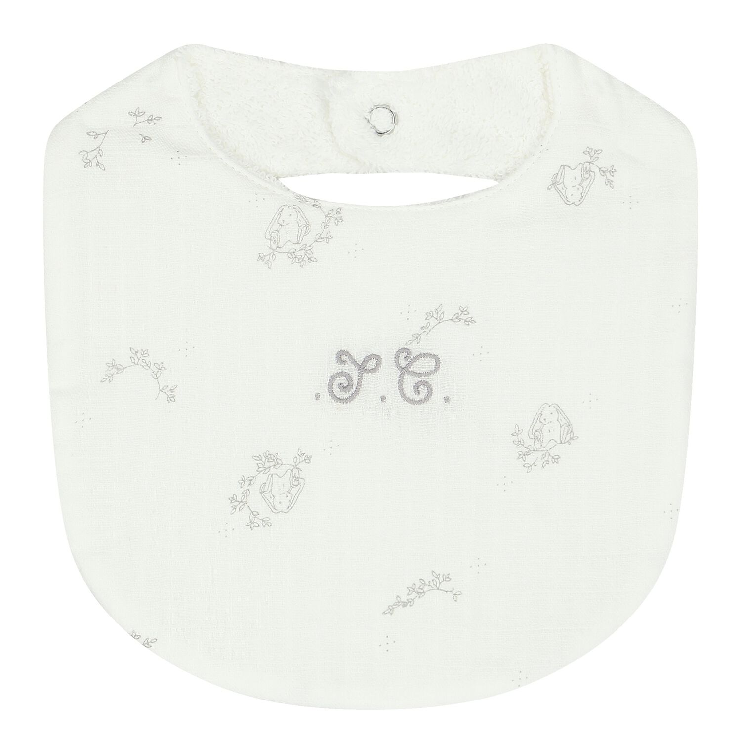 Ivory Rabbit Baby Bib, 1, hi-res image number null