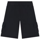 Black Logo Shorts, 1, hi-res