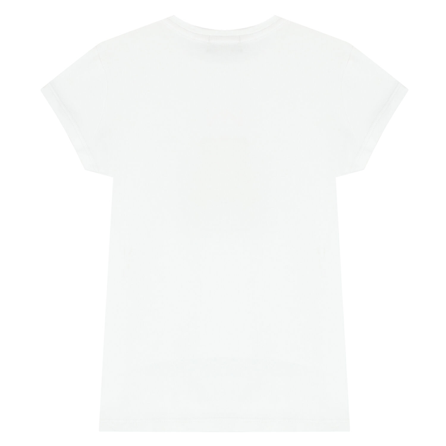 Girls White Logo T-Shirt, 1, hi-res
