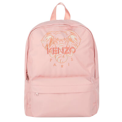 Girls Pink Elephant Backpack