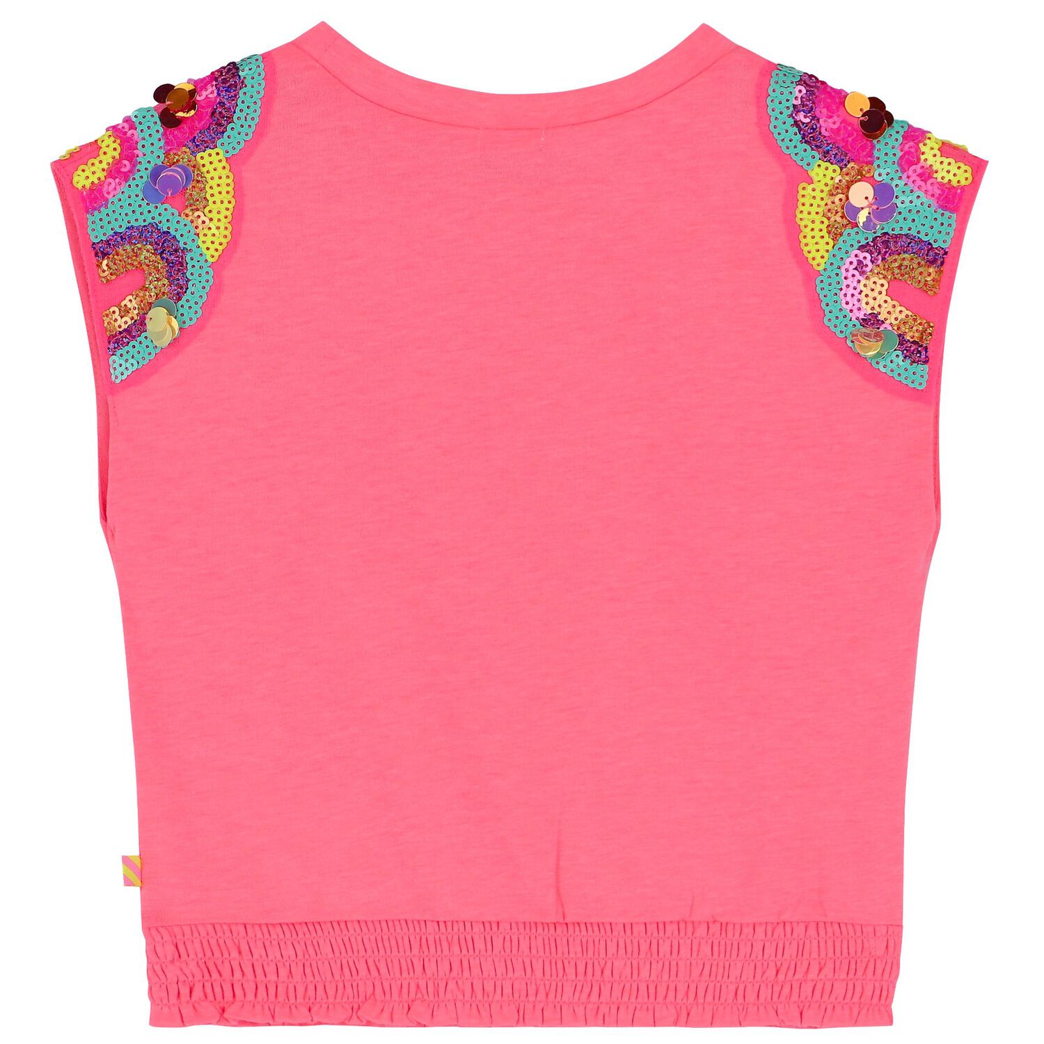Girls Pink Sequins T-Shirt, 1, hi-res image number null