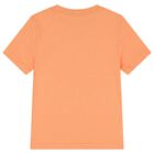 Boys Orange Teddy Bear Logo T-Shirt, 1, hi-res