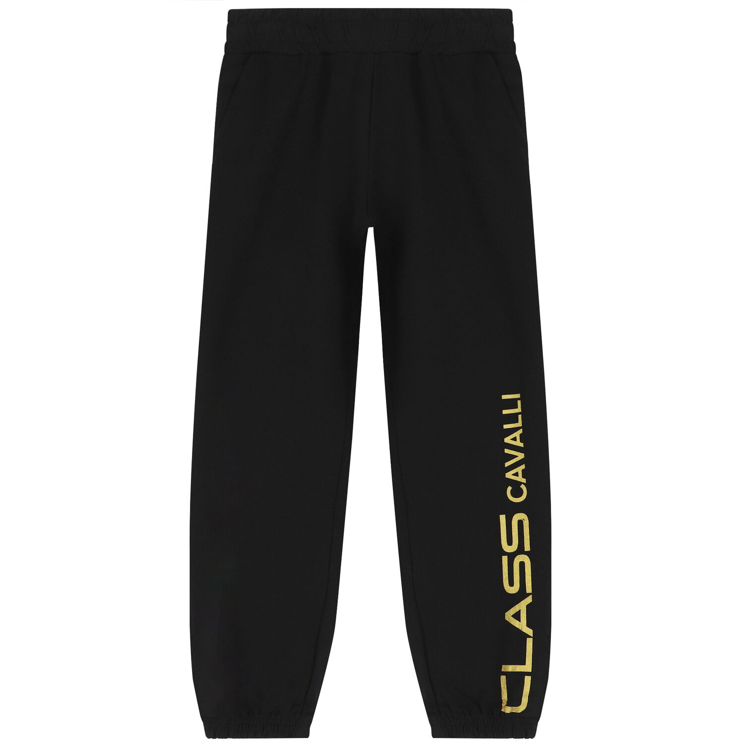 Black & Gold Logo Joggers, 1, hi-res image number null