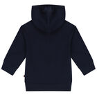 Younger Boys Navy Blue & White Logo Tracksuit, 1, hi-res