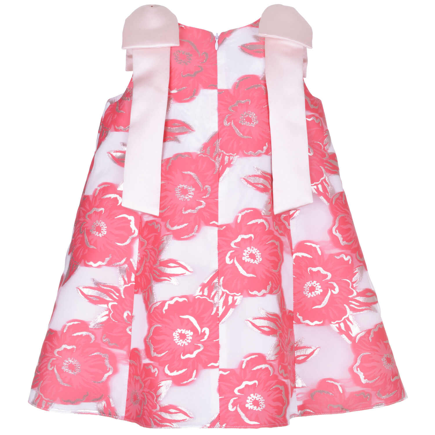 Girls Pink Trapeze Dress Set, 1, hi-res