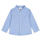 Younger Boys Blue GG Logo Shirt, 1, hi-res