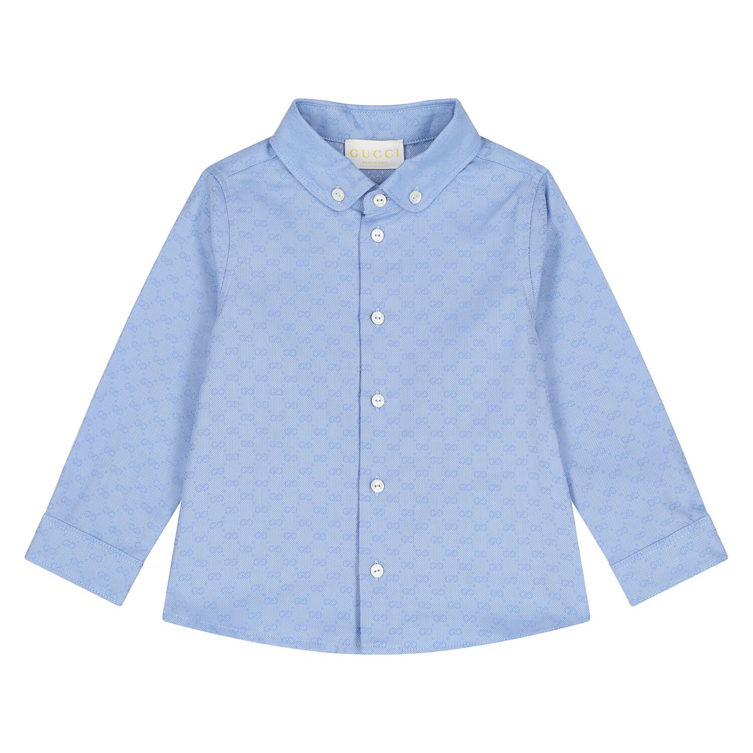 Younger Boys Blue GG Logo Shirt, 1, hi-res image number null
