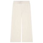 Girls Ivory Logo Trousers, 1, hi-res