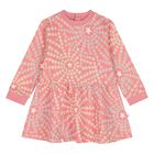 Younger Girls Pink Star Dress, 1, hi-res