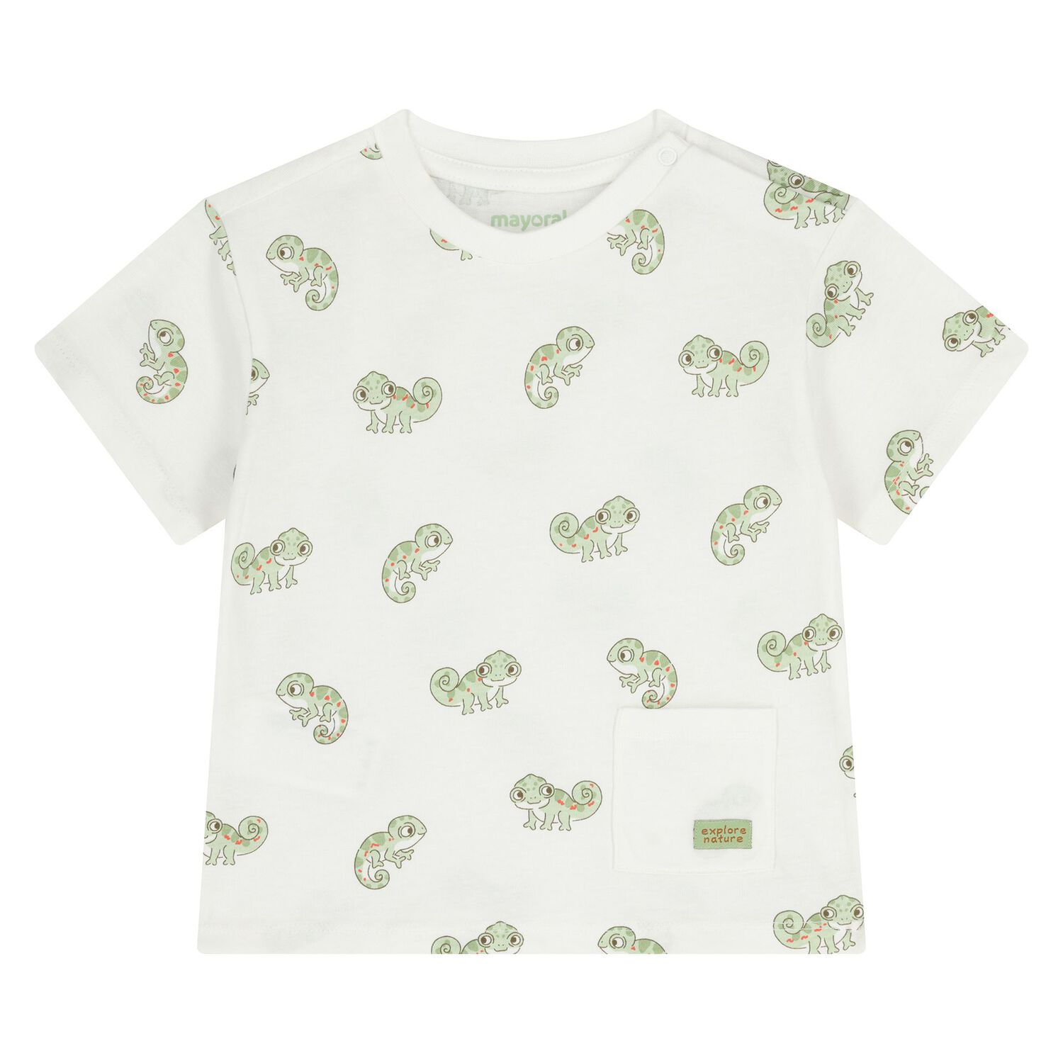 Younger Boys Green & White T-Shirts ( 2-Pack ), 2, hi-res