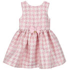 Girls Pink & White Cats Dress, 1, hi-res