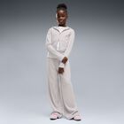 Girls Pink Ribbed Wide Leg Trousers, 1, hi-res