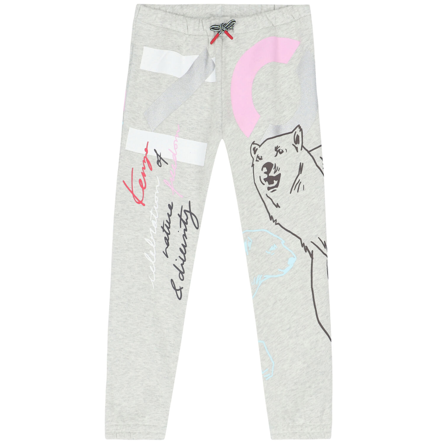 Girls Grey Logo Jogger, 1, hi-res image number null