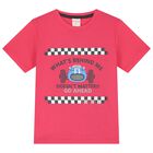 Boys Red Racing Car T-Shirt, 1, hi-res