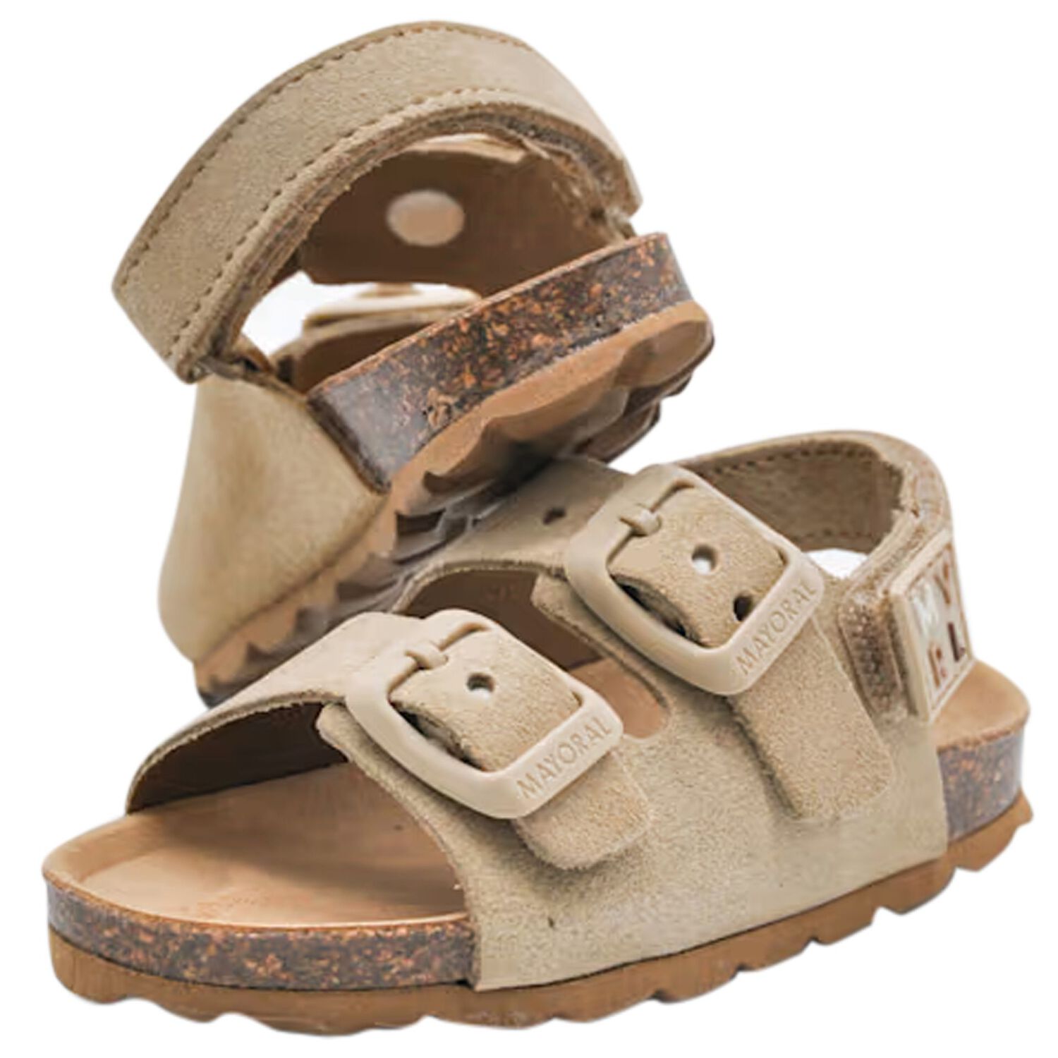 Baby Boys Beige Leather Sandal, 2, hi-res