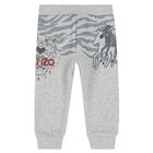Younger Boys Grey Logo Joggers, 1, hi-res