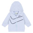 Baby Boys Blue & Navy Blue Logo Tracksuit Gift Set, 1, hi-res