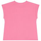 Girls Pink Logo T-Shirt, 3, hi-res