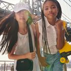 Girls Silver Logo Dress, 1, hi-res