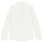 Boys White Logo Shirt, 1, hi-res