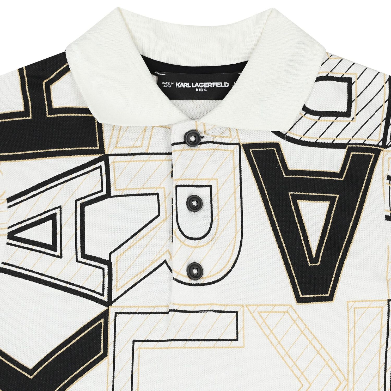 Boys White Logo Polo Shirt, 1, hi-res