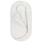 Baby Girls White Logo Bow Nest, 1, hi-res