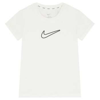 Girls White Logo T-Shirt