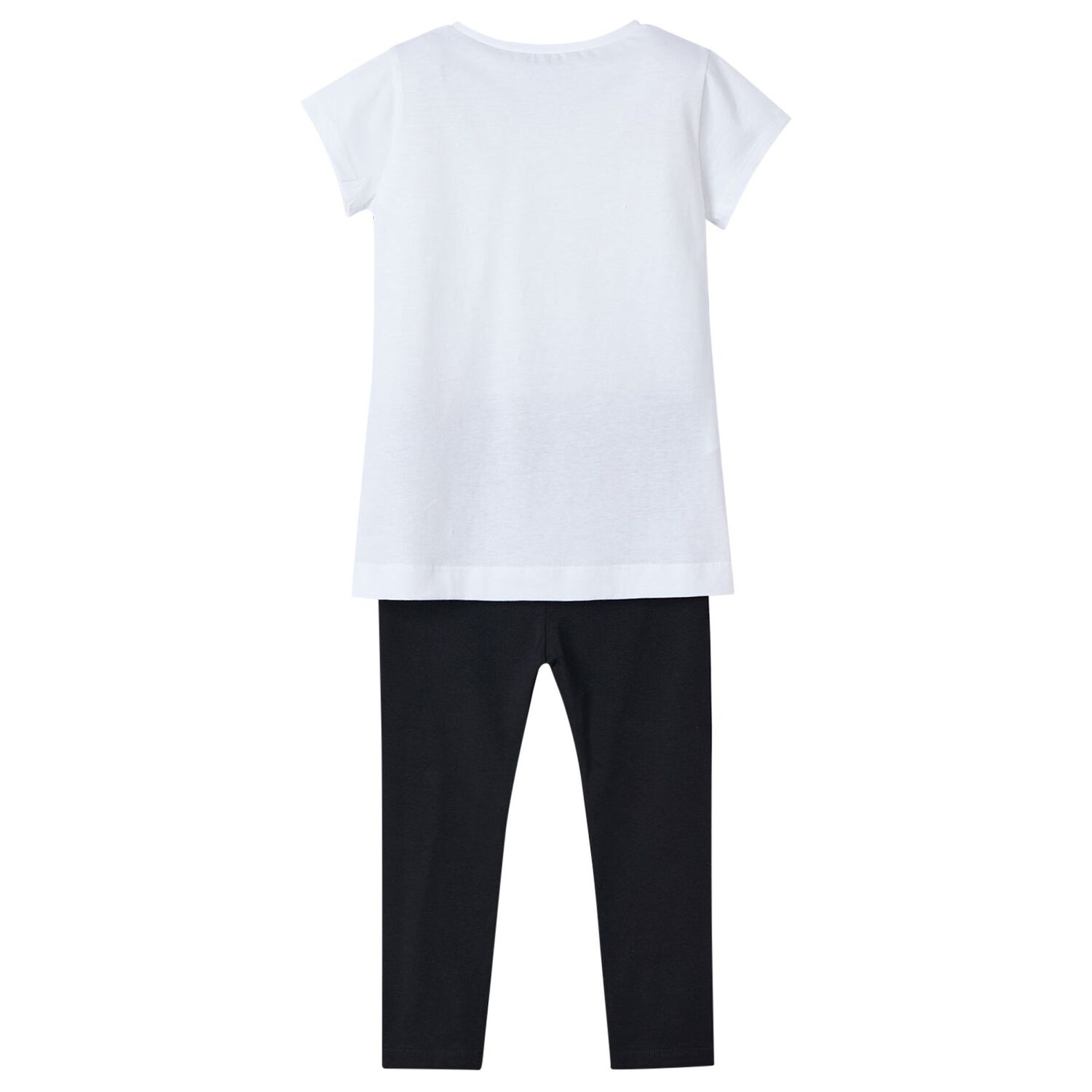 Girls White & Black Leggings Set, 3, hi-res image number null