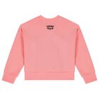 Girls Pink Tiger Logo Sweatshirt, 1, hi-res